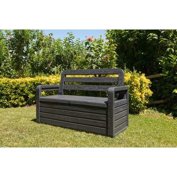 Tumši pelēks plastmasas dārza sols Forever Spring – Toomax-image-1