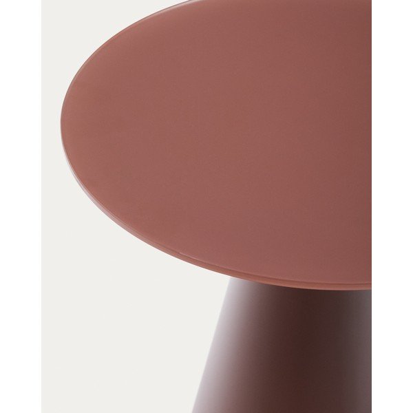 Apaļš sānu galdiņš ar stikla galda virsmu ø 50 cm Wilshire – Kave Home-image-3