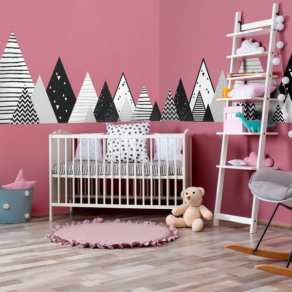 Bērnu sienas uzlīme Ambiance Scandinavian Giant Mountains Chica, 180 x 45 cm-image-3