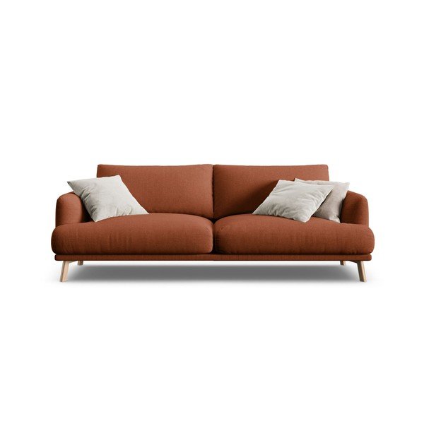 Terakotas oranžs dīvāns 200 cm Naomi – Micadoni -image-3