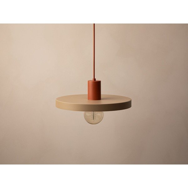 Bēša metāla piekaramā lampa ø 30 cm Ori – Micadoni -image-3