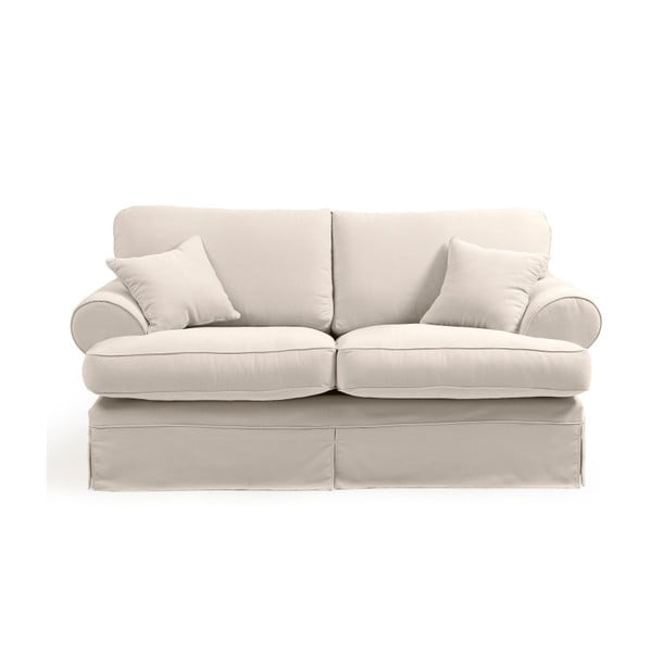 Krēmkrāsas divvietīgs dīvāns Max Winzer Hermine