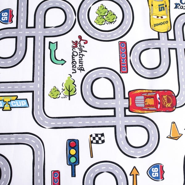Kokvilnas bērnu gultas veļa 100x135 cm Cars – Jerry Fabrics-image-1