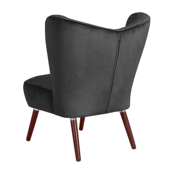 Antracīta pelēks krēsls Max Winzer Sari Velvet-image-2
