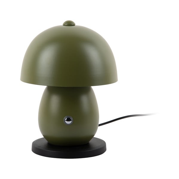 Tumši zaļa LED galda lampa ar metāla abažūru (augstums 18 cm) Mono LED – Leitmotiv