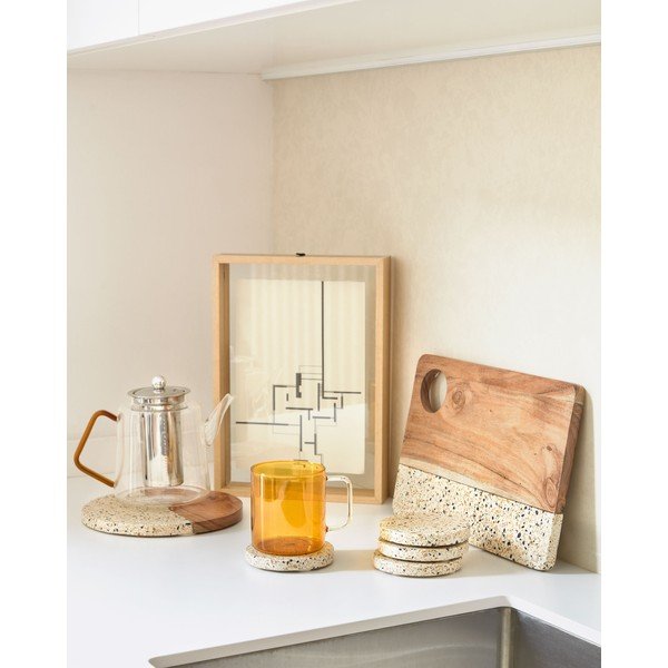 Dabīga toņa stāvošs foto rāmis 22,5x31,5 cm Flavina – Kave Home-image-1