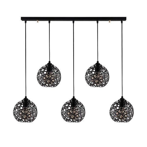 Melna piekaramā lampa ø 17 cm Fellini – Opviq lights-image-3