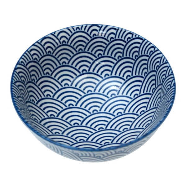 Japāņu keramikas trauks Rex London Navy Waves, Ø 12 cm