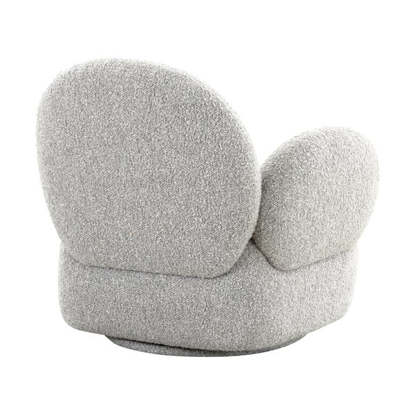 Gaiši pelēks atpūtas krēsls no buklē auduma Messina – House Nordic-image-1