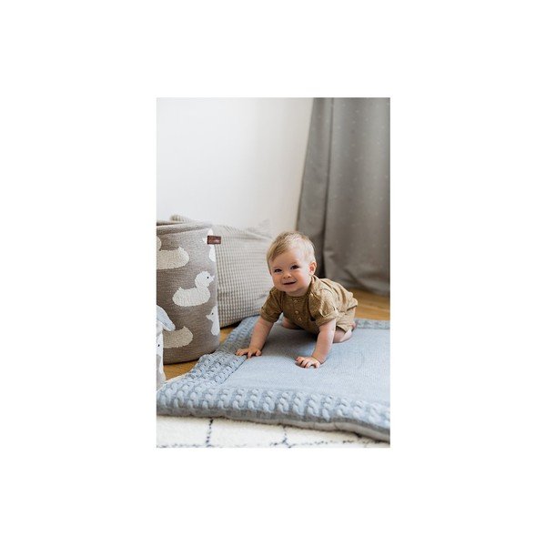 Pelēks kokvilnas rotaļu paklājiņš Kindsgut Mat, 70 x 90 cm-image-4