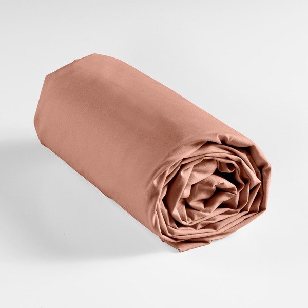 Lašrozā kokvilnas palags ar gumiju 180x200 cm Lina – douceur d'intérieur-image-3