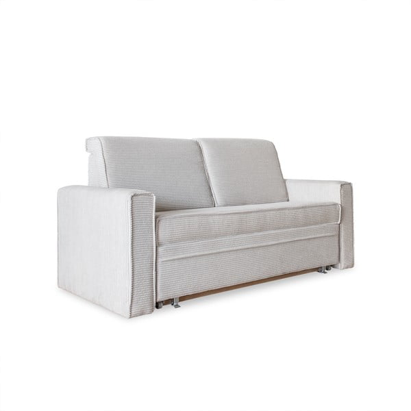 Balts izvelkamais dīvāns 168 cm Lucky Lucy – Miuform