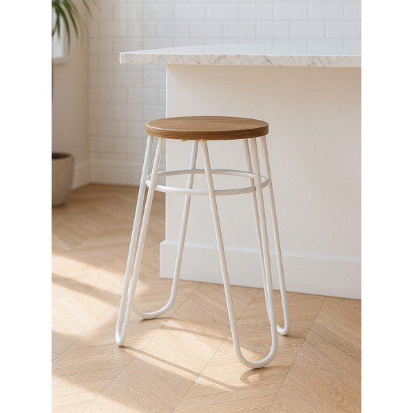 Pelēks/dabīga toņa gobas masīvkoka ķeblis District – Premier Housewares-image-1