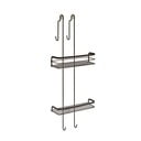 Melns divlīmeņu vannas istabas plaukts Metaltex Origin