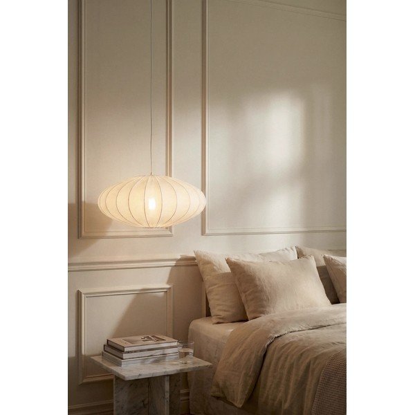 Balta piekaramā lampa ø 50 cm Solia – Markslöjd-image-1
