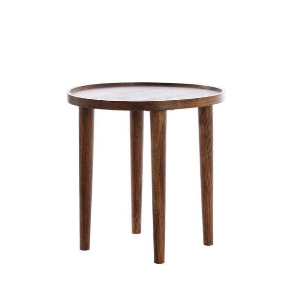 Akācijas masīvkoka apaļš sānu galdiņš ø 45 cm Qiano – Light & Living-image-1