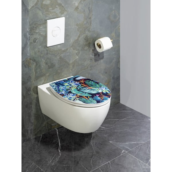 Automātiski aizverams tualetes poda sēdeklis 37,5 x 44,5 cm Manaus – Wenko-image-1