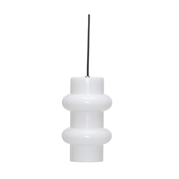 Balta stikla piekaramā lampa ø 15 cm Pilule – Hübsch