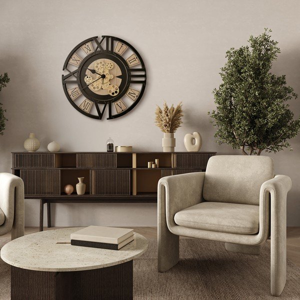 Sienas pulkstenis ø 57 cm Archie – Styler-image-1