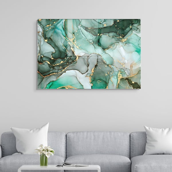 Stikla glezna 100x70 cm Turquoise – Wallity-image-1