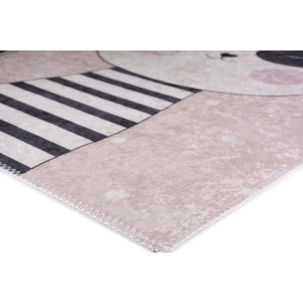 Gaiši rozā bērnu paklājs 160x230 cm Princess Panda – Vitaus-image-3