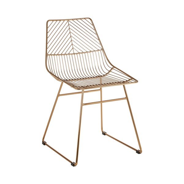 Zelta krāsas metāla pusdienu krēsls District – Premier Housewares