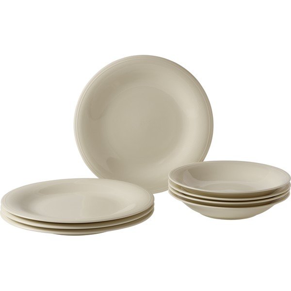 8 krēmkrāsas porcelāna šķīvju komplekts Villeroy & Boch Like Color Loop