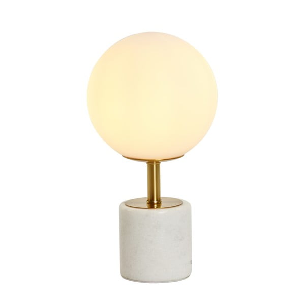 Balta galda lampa (augstums 35 cm) Medina – Light & Living