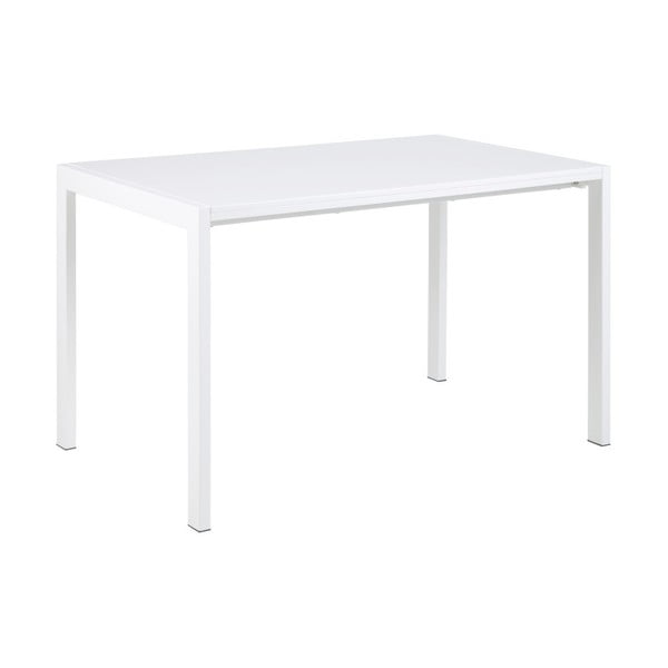 Balts Actona Bristol izvelkamais pusdienu galds, garums 126 - 206 cm