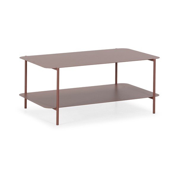 Terakotas oranžs metāla žurnālgaldiņš 58x90 cm Beatrix – MOME