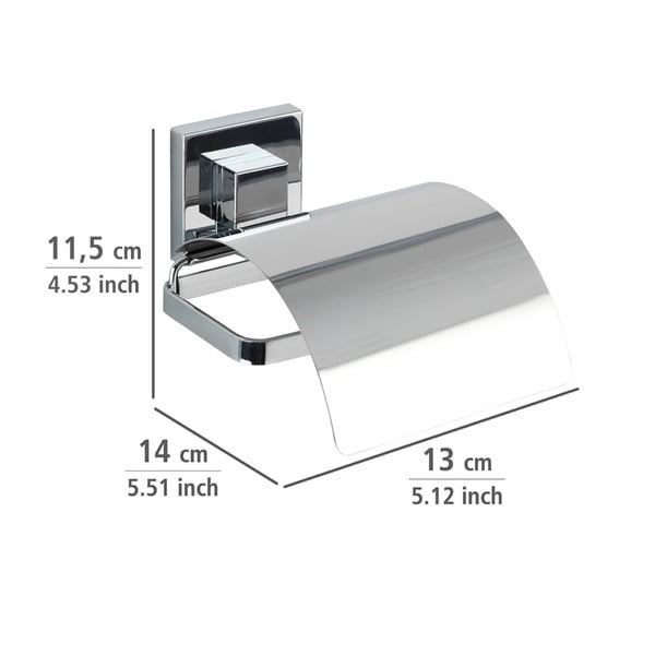 Tualetes papīra turētājs Wenko Vacuum-Loc, 14 x 13 cm-image-3