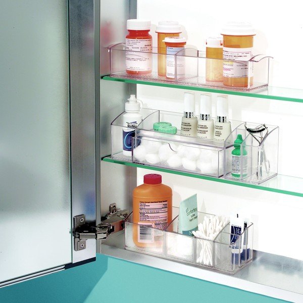 Caurspīdīgs organizators ar atvilktni iDesign Med+, garums 30,5 cm-image-2