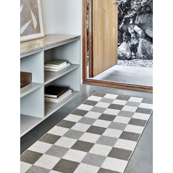 Bēšs/krēmkrāsas iekštelpu un āra celiņa paklājs 70x160 cm Pix Dark Linen – Pappelina-image-2