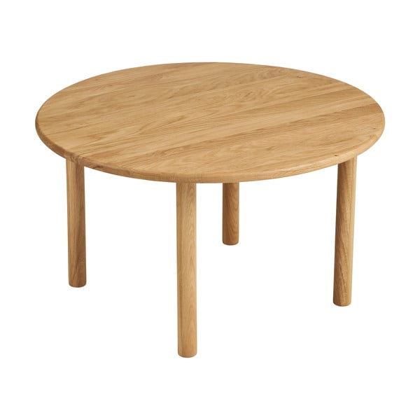 Dabīga toņa ozola masīvkoka apaļš žurnālgaldiņš ø 70 cm Jena – House Nordic