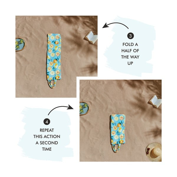 Zaļš pludmales dvielis 150x75 cm Summer Fruits – Catherine Lansfield-image-1