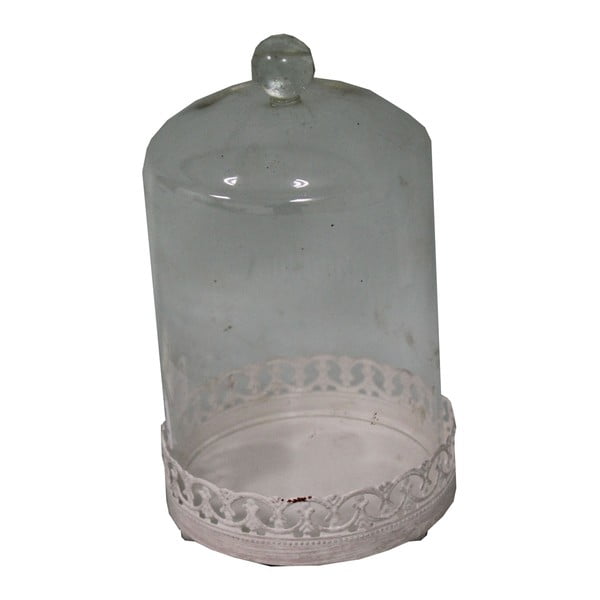 Paplāte ar stikla vāku Antic Line Bell, 18 x 10,5 cm