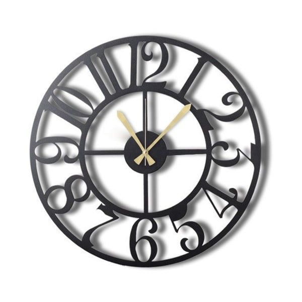 Metāla sienas pulkstenis The Old Times, ø 50 cm