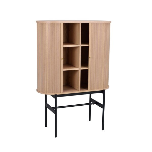 Dabīga toņa skapītis ar ozolkoka imitāciju 102x146 cm Haddington – Rowico-image-3