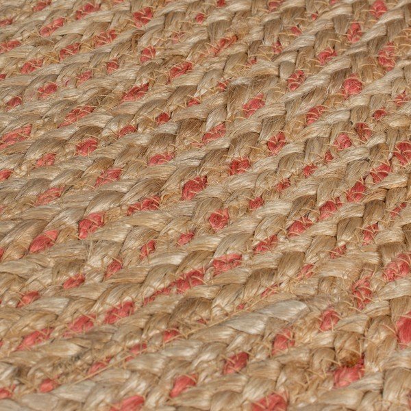 Lašrozā/dabīga toņa džutas apaļš paklājs ø 133 cm Capri – Flair Rugs-image-4