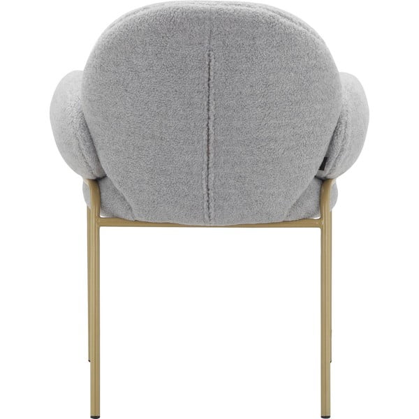 Gaiši pelēki polsterēti ēdamistabas krēsli ar roku balstiem (2 gab.) Iwama – Støraa-image-4