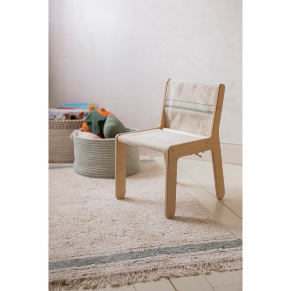 Bēšs/dabīga toņa bērnu krēsls Vintage Blue – Lorena Canals-image-1