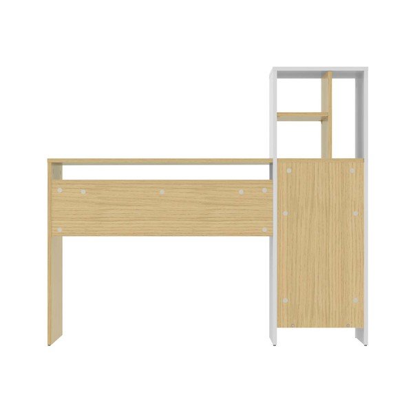 Darba galds ar ozolkoka imitācijas virsmu 130x50 cm Mitch – TemaHome-image-2