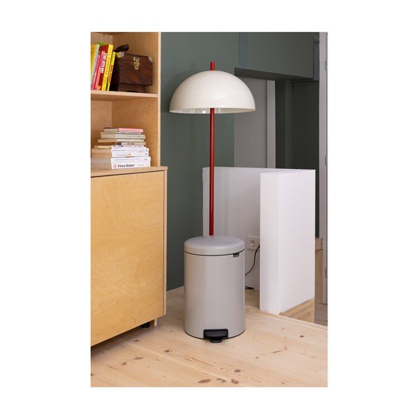 Gaiši pelēka tērauda atkritumu tvertne ar pedāli 20 l NewIcon – Brabantia-image-3