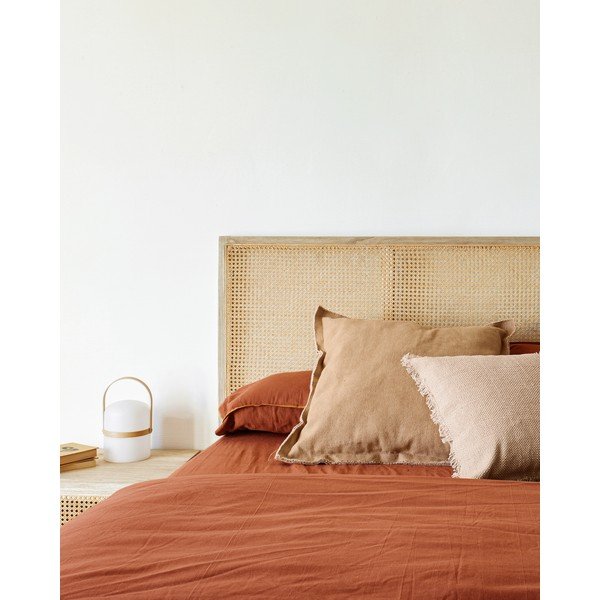 Balts spilvena pildījums Kave Home Nyla, 80 x 40 cm-image-2