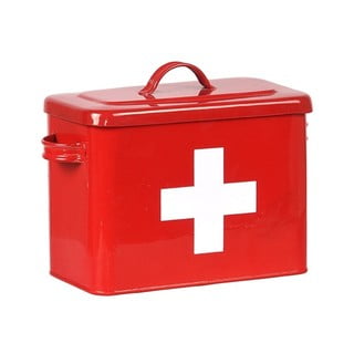 Sarkana skārda kaste LABEL51 Firt Aid