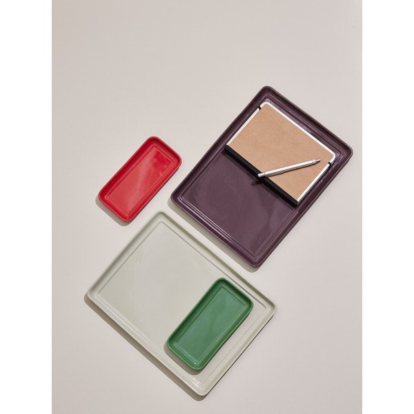 Keramikas dekoratīvas paplātes (2 gab.) 35x26 cm Amare – Hübsch-image-3