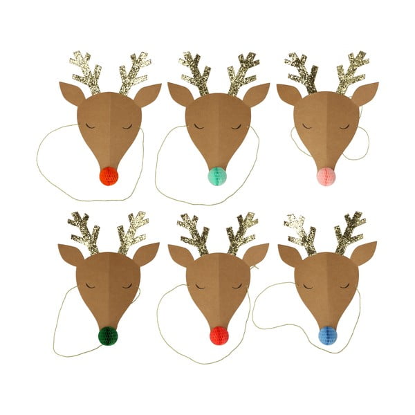 Ballīšu cepures (6 gab.) Reindeer – Meri Meri