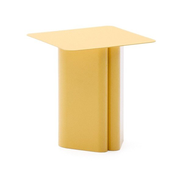 Metāla sānu galdiņš 42x42 cm Arvin – Kave Home-image-4
