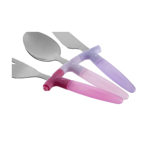 3 detaļu nerūsējošā tērauda bērnu galda piederumu komplekts Premier Housewares Rainbow-image-3