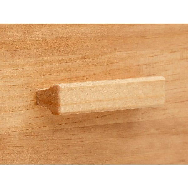 Kumode no priedes koka ar rotangpalmas durvīm Støraa Jolene, platums 90 cm-image-1